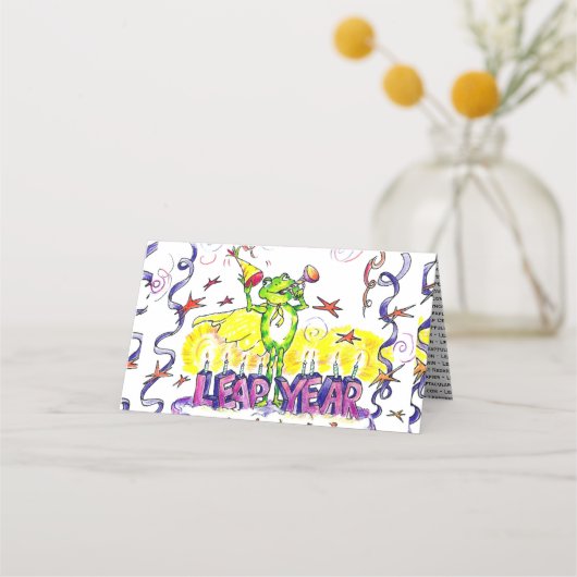 Leap Year Place Card Plaatskaartje (Voorkant)