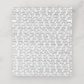 Leap Year Place Card Plaatskaartje (Binnenkant ongevouwen)