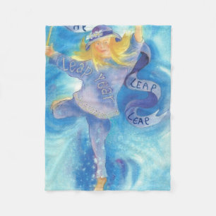 Leap Year Ribbon Dancer Fleece Deken