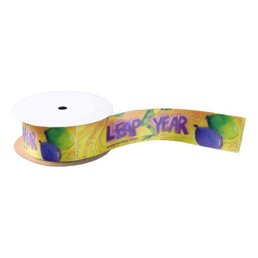 Leap Year Ribbon Satijnen Lint (Spoel)