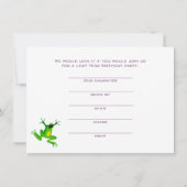 Leap Year verjaardag uitnodiging (Achterkant)