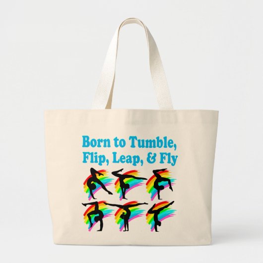 LEAPGYMNAST GROTE TOTE BAG (Voorkant)