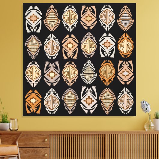 Leapin-kikkers Canvas Afdruk (Insitu (Woonkamer))