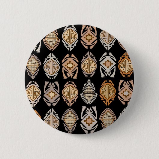 Leapin-kikkers Ronde Button 5,7 Cm (Voorkant)