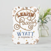 Leapin' Lassos Uitnodiging voor verjaardag (Staand voorkant)