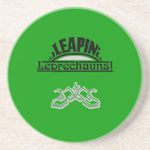 Leapin' Leprechauns & Irish Dancing Shoes Onderzet Zandsteen Onderzetter