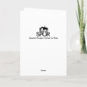 Leaping Avery Holiday Kaart (Achterkant)