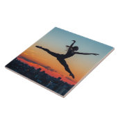 Leaping Ballerina Tegeltje (Zijkant)