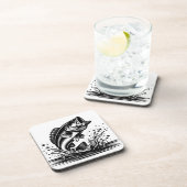 Leaping Bass Onderzetters [set van 6] (Rechterzijde)