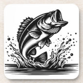 Leaping Bass Onderzetters [set van 6] (Voorkant)