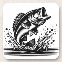 Leaping Bass Onderzetters [set van 6]