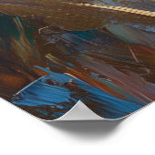  Leaping Bengal Cat Art Poster (Hoek)