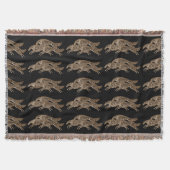 Leaping Borzoi Blanket Throw Deken (Voorkant)
