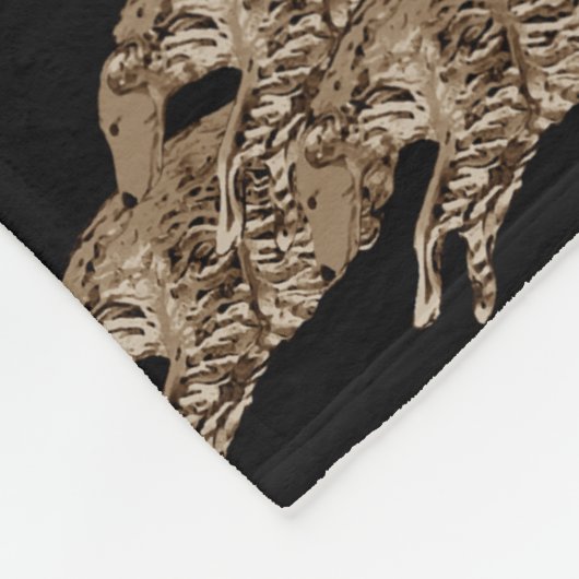 Leaping Borzoi Fleece Blanket (Hoek)