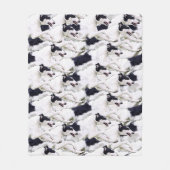 Leaping Borzoi Plush Fleece Throw (Voorkant)