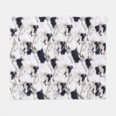 Leaping Borzoi Plush Fleece Throw (Voorkant (Horizontaal))