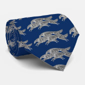 Leaping Borzoi Stropdas (Opgerold)