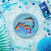 Leaping Brook-   forelPapierBord Papieren Bordje (Feest)