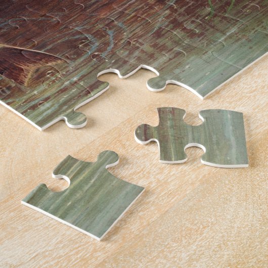 Leaping Brook Trout beroemd gemaakt door S.A. Kilb Legpuzzel (Zijkant)