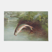 Leaping Brook Trout van Samuel Kilbourne (1874) Deurmat (Voorkant)