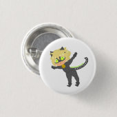 Leaping Chat Noir Button (Voorkant /achterkant)