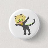 Leaping Chat Noir Button (Voorkant)