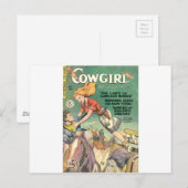 Leaping Cowgirl Briefkaart (Voorkant / Achterkant)