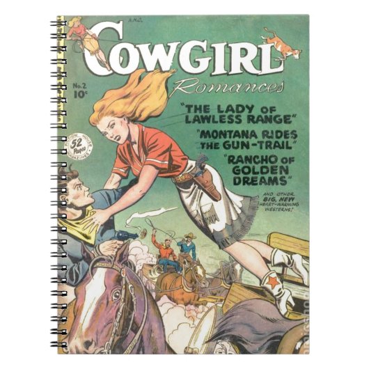 Leaping Cowgirl Notitieboek (Voorkant)