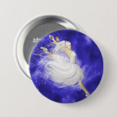 Leaping Dancer Ronde Button 7,6 Cm (Voorkant /achterkant)