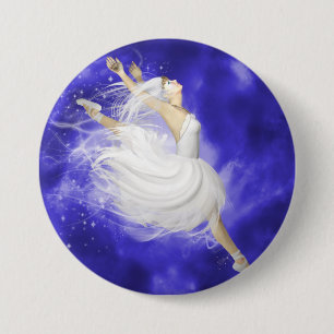 Leaping Dancer Ronde Button 7,6 Cm