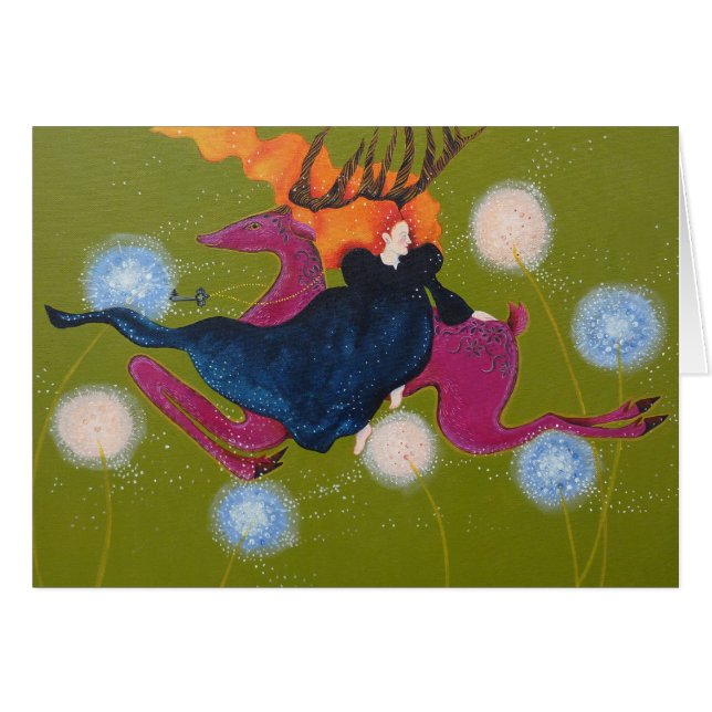 Leaping Deer. (Voorkant Horizontaal)