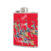 Leaping Deer Christmas Heupfles (Links)