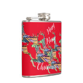 Leaping Deer Christmas Heupfles (Rechts)