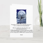 LEAPING DOLPHIN Fantasy Dank u kaart serie (Achterkant)