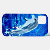 Leaping Dolphin Zee Animal Blue Case-Mate iPhone Case (Achterkant (horizontaal))