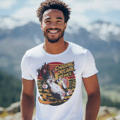 Leaping Feline Elegance Chasing dromen niet muizen T-shirt