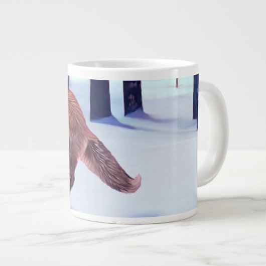 Leaping Fox Grote Koffiekop (Voorkant rechts)