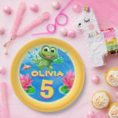 Leaping Frog CUSTOM papier partij bord 9 inch. (Feest)