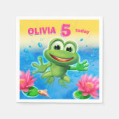 Leaping Frog custom party papier servet (Voorkant)