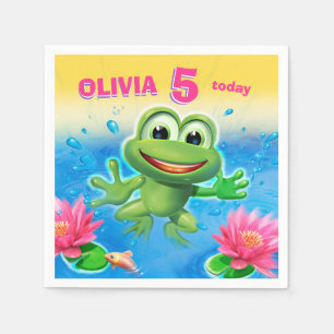 Leaping Frog custom party papier servet