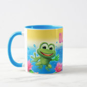 Leaping frog party aangepaste NAAM combo mok (Links)