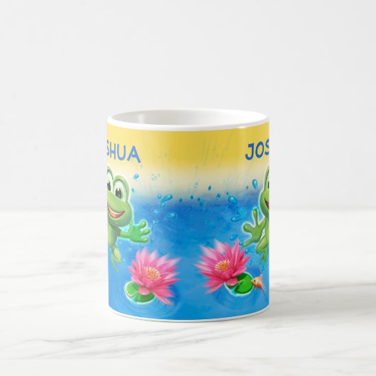 Leaping Frog Party custom keramische mok cadeau (Center)