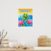 Leaping frog poster aangepast verjaardagsfeest (Keuken)