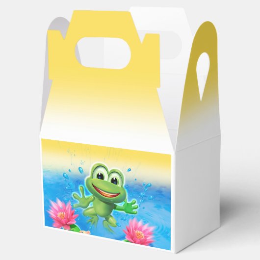 Leaping Frog verjaardagsfeestje take-away box Bedankdoosjes (Geopend)