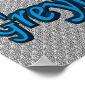 Leaping Greyhound Silhouettes Poster (Hoek)