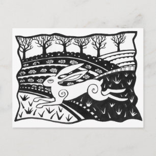 Leaping Hare Briefkaart