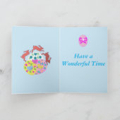 Leaping Hares editable Easter Feestdagen Kaart (Binnen)