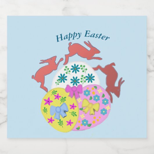 Leaping Hares  Sparkling Wijnetiket (Enkel label)