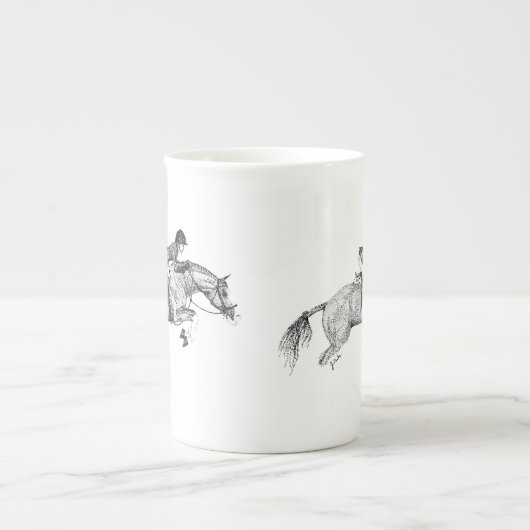 Leaping Horse Porselein Kop (Voorkant)