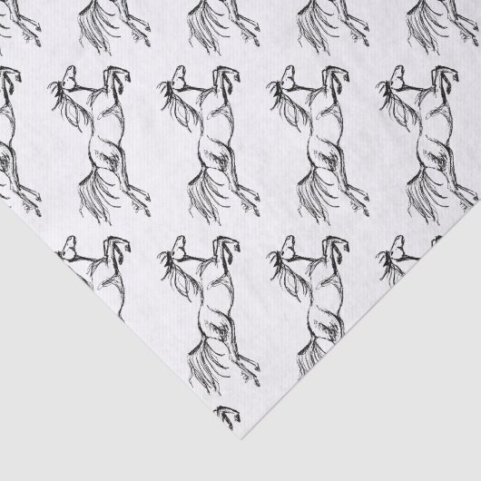 Leaping Horse Tissuepapier (Detail)